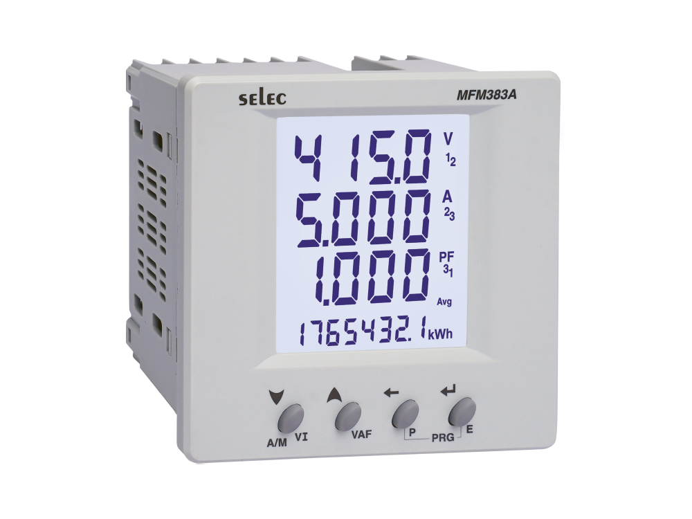 Economical LCD Multifunction meter SELEC MFM383A